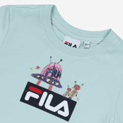 Fila Doodle Monde Box Logo - Poikien Poolopaita - Minttu | FI-63989